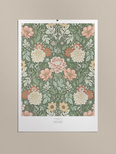 Poster Dahlia Garden